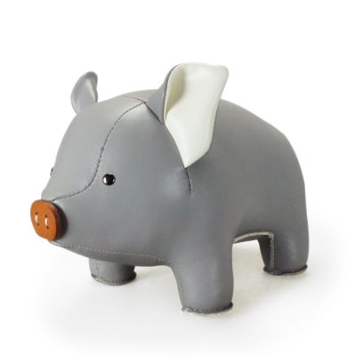 Bookend Classic Pig Grey/White Züny